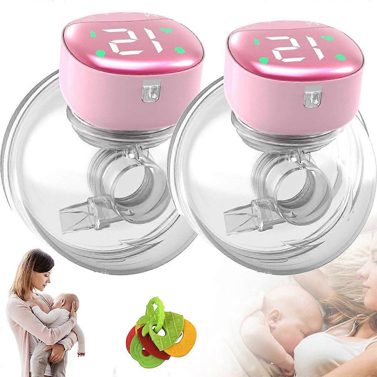 Bomba tira leite dupla com 4 modos e 12 níveis, 2 pacotes, design eficiente e conveniente