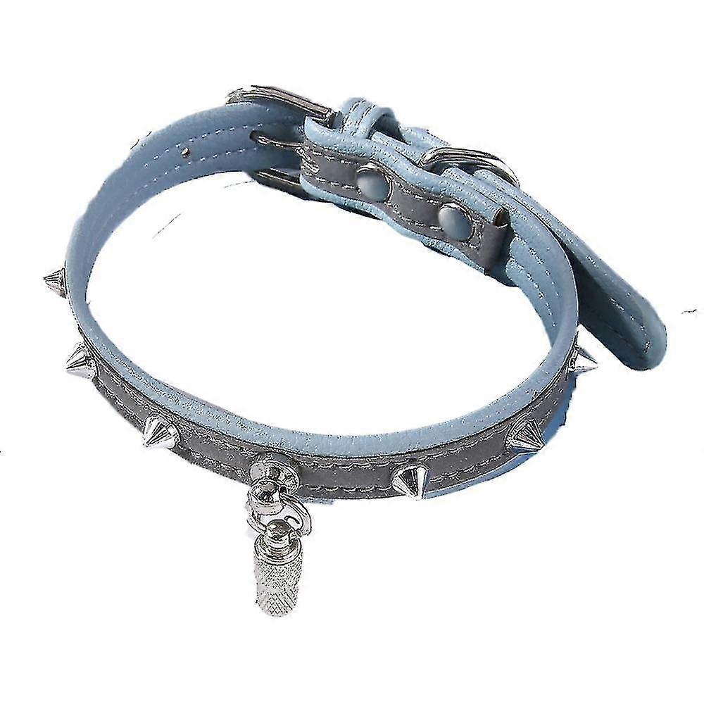 Tikuajgift Leather Cat Collar With Studded For Small Medium Large Breed Best Gift Pet Rivet Collar