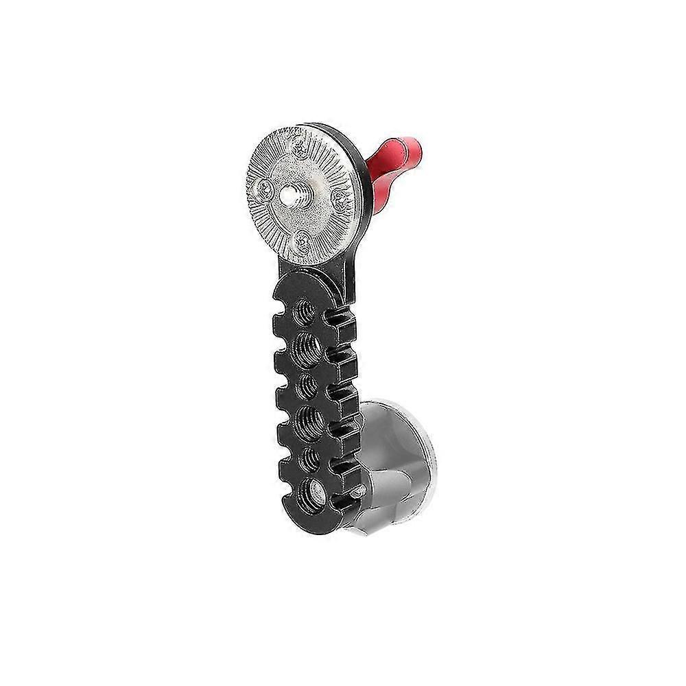 Universal Extension Arm Jagged Style With Arri Rosette Mount M6 Thread Screw Red Knob For Dslr Camera Cage Rig