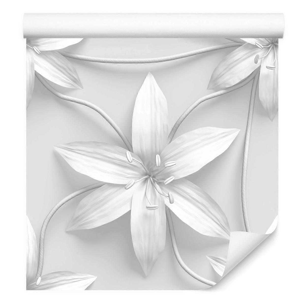 vardagsrum sovrum väggmålning abstrakta blommor 3d effekt modernt mönster