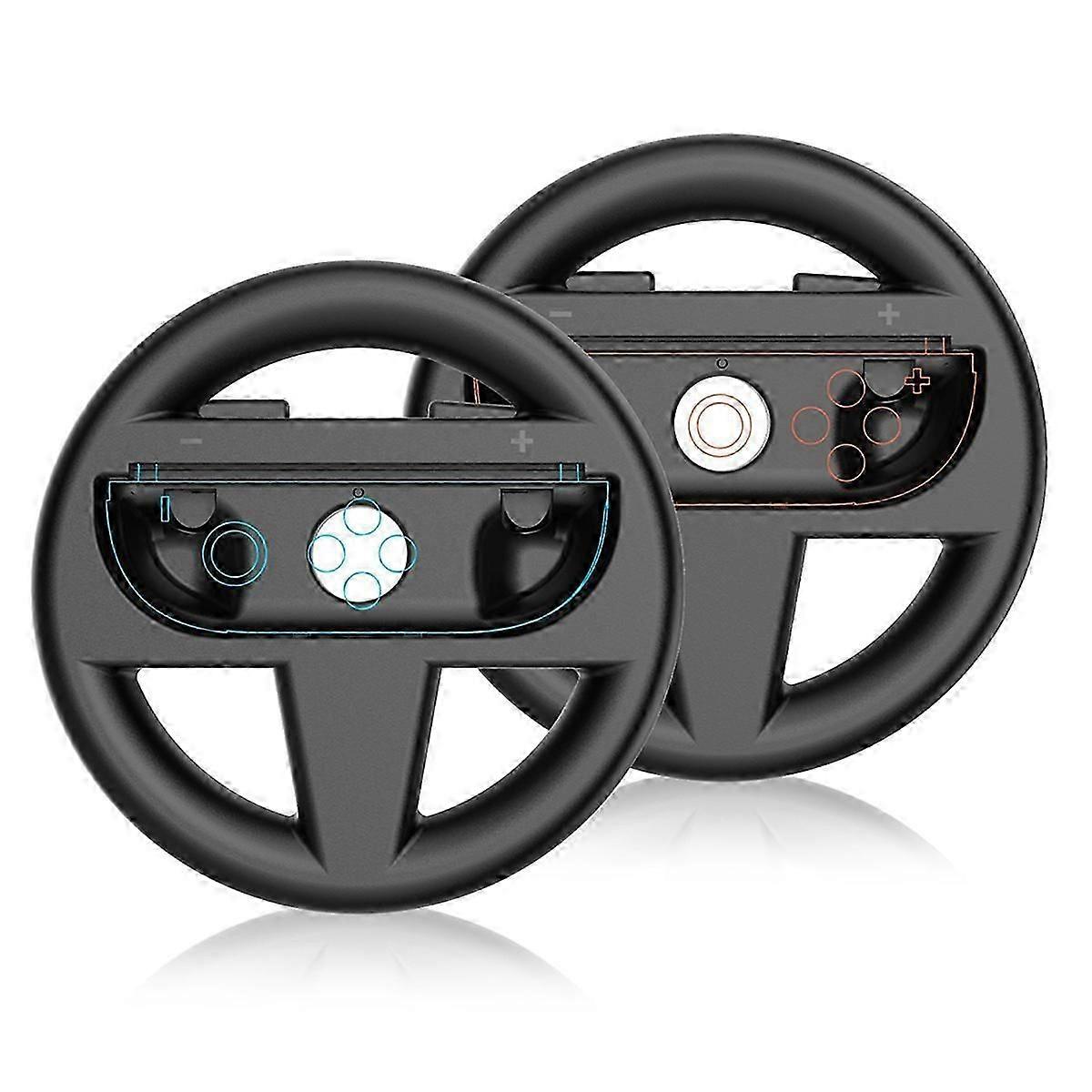 Left Right Game Steering Wheel Controller Handle Holder Grip JoyCon Controller Gamepad for A