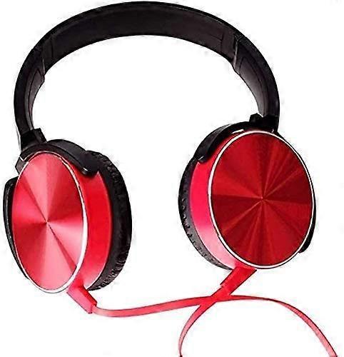 Gaming Headset, Surround Sound Capable, Frame,Integrated Audio Controls,Bendable Cardioid Microphone (Color : Red)