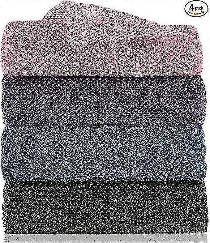 4 stycken African Net African Body Exfoliating Net African Net Bath Sponge