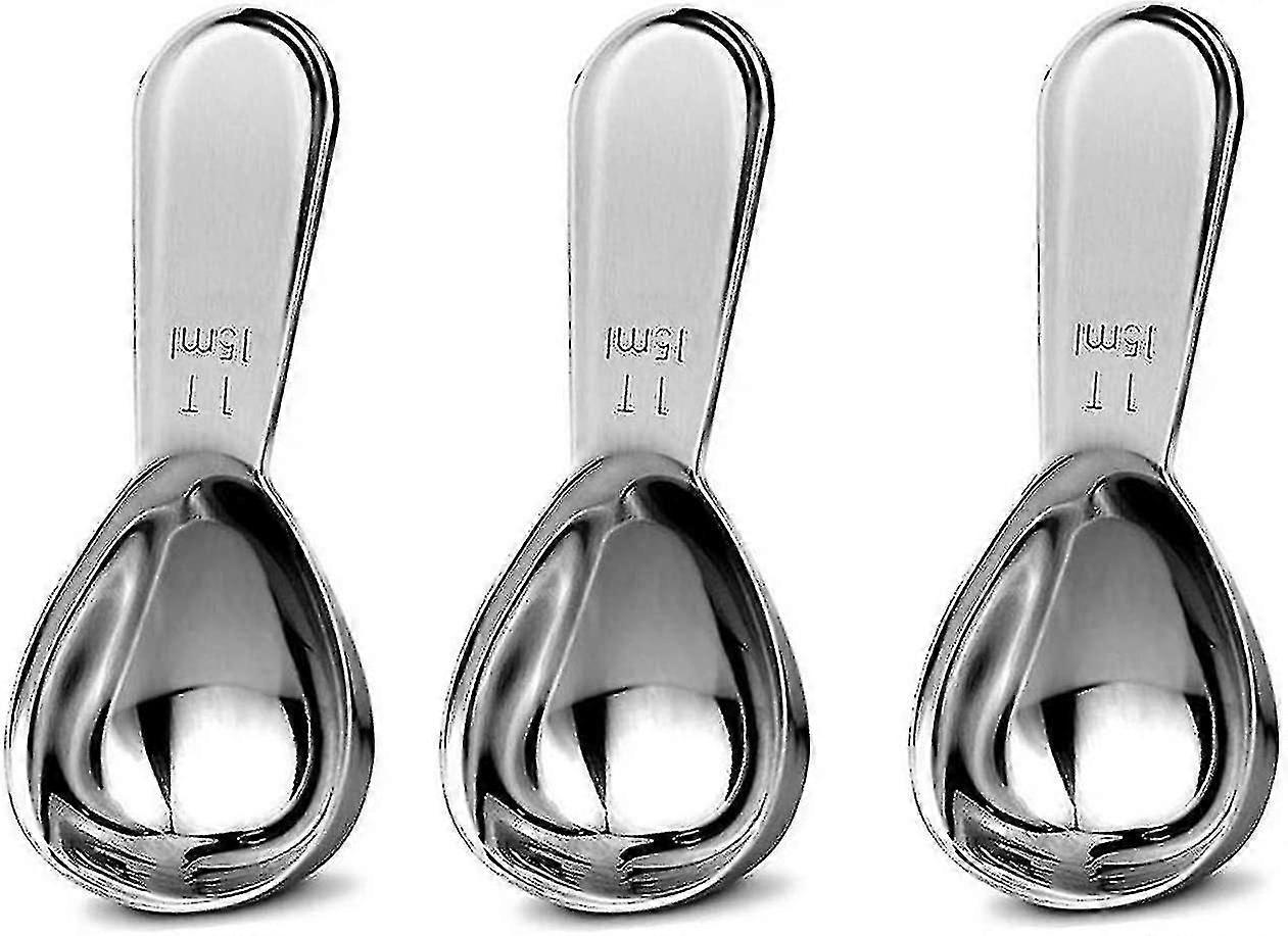 Stainless Steel Coffee Spoon Set, 3pcs, Short Handle, Multipurpose