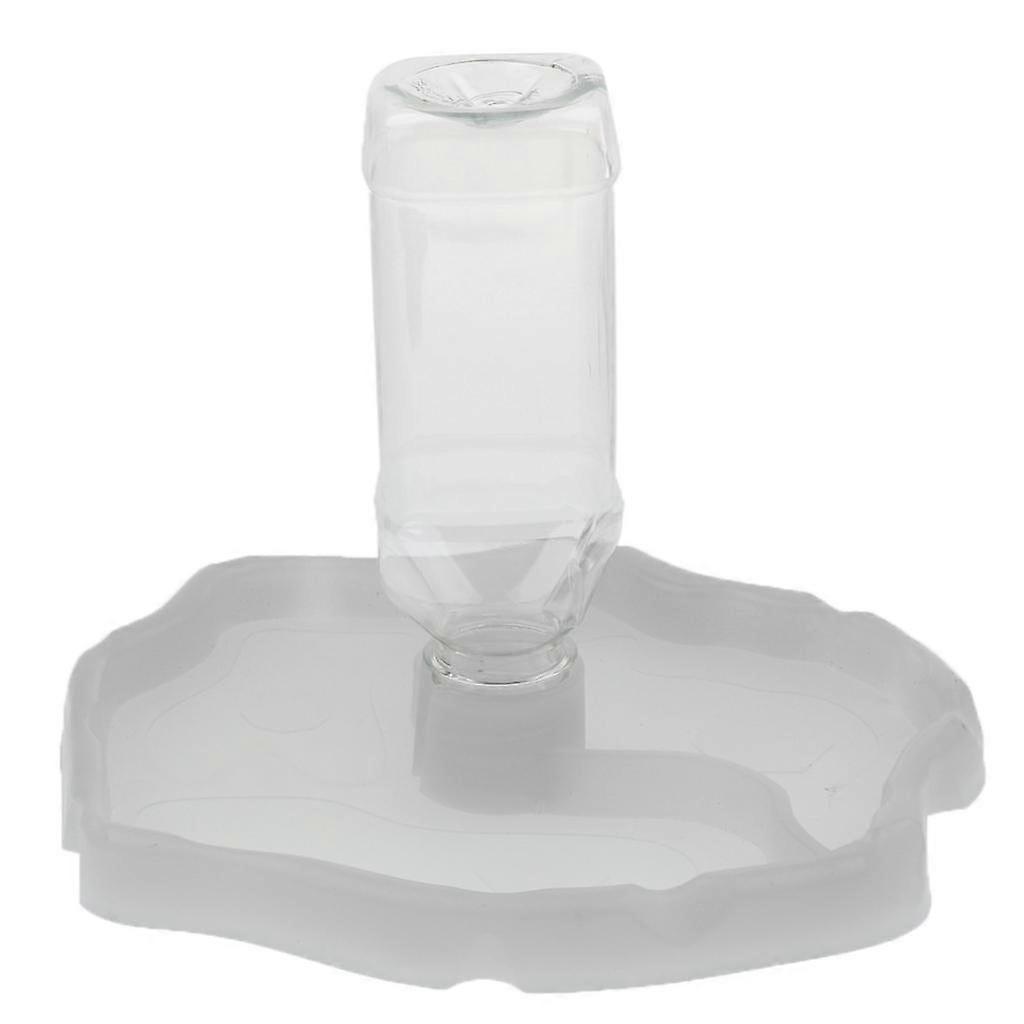 Reptile Waterer refilling Water Dispenser Feeding Water Bowl with Bottle