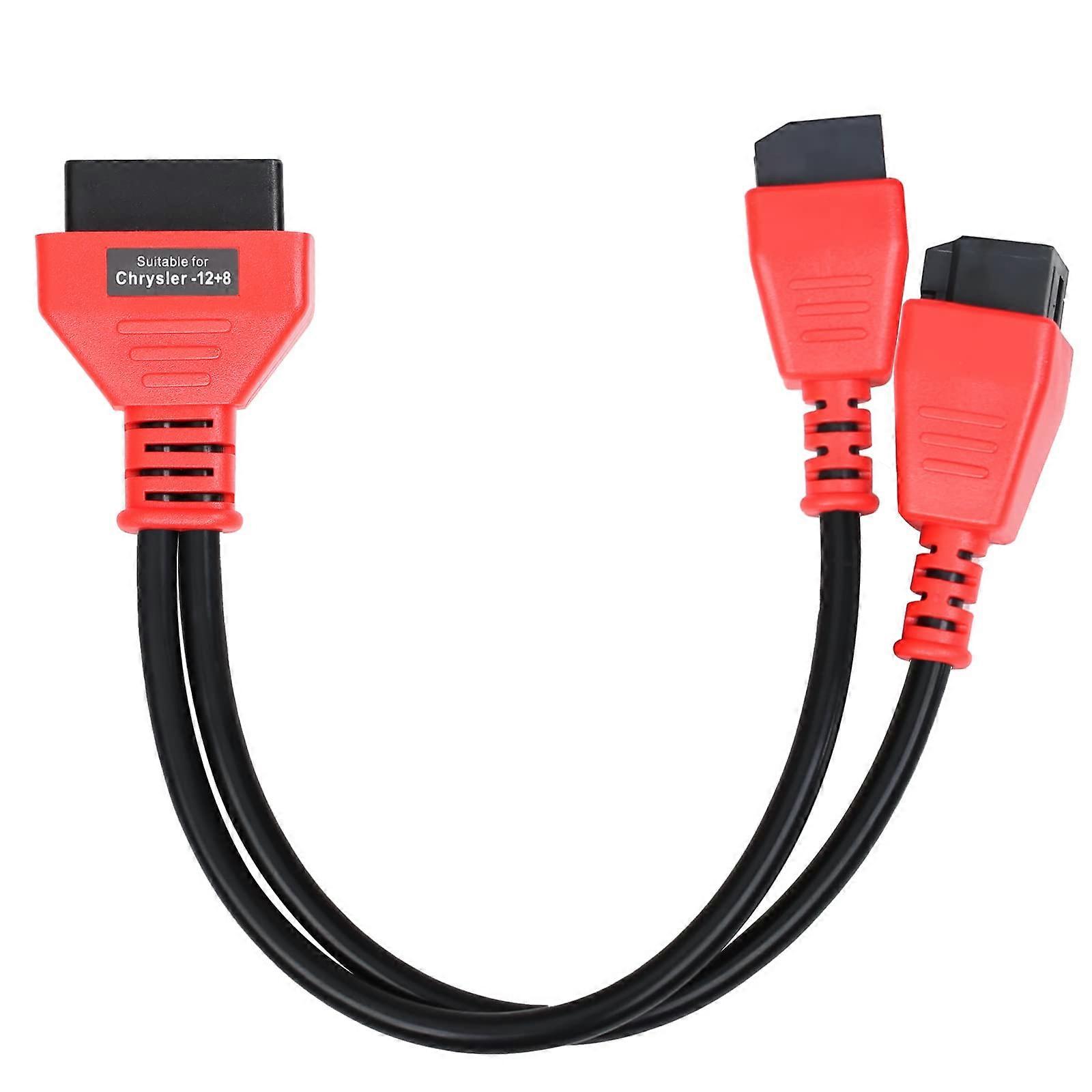 12+8 Cable Adapter for Chrysler Programming Cable Connector, OBD2 Security Bypass for Autel MS905 MS906 MS908