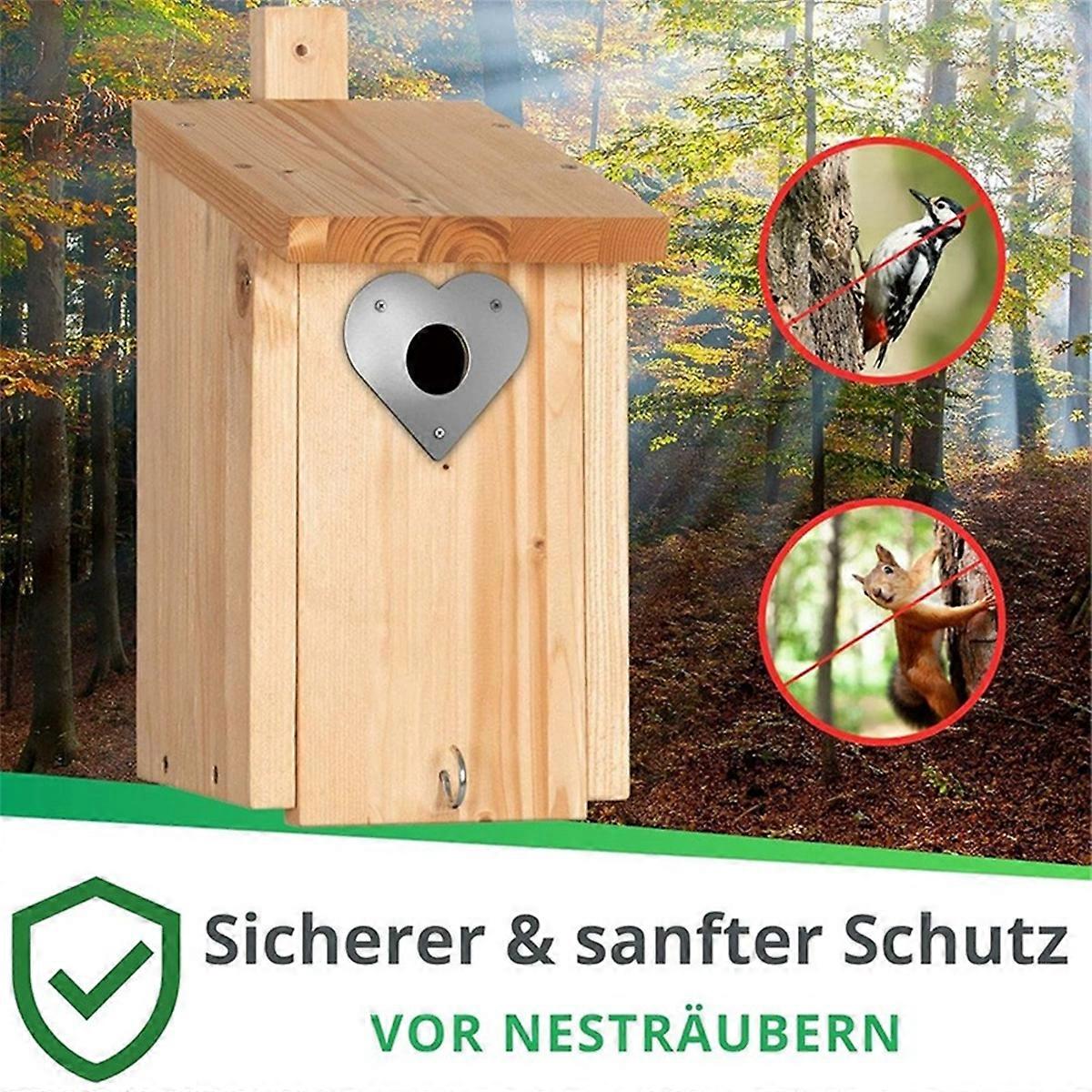 Woodpecker Protection for Nesting Box and Bird House - Extra Safe Flight Hole Protection for Nesting