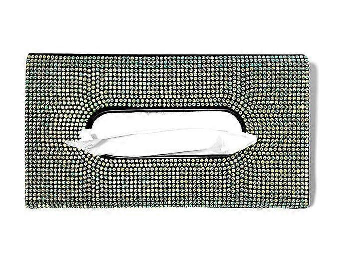 Car Visor Mask Holder Leather Napkin Box Sparkling Bling Paper Towel Case