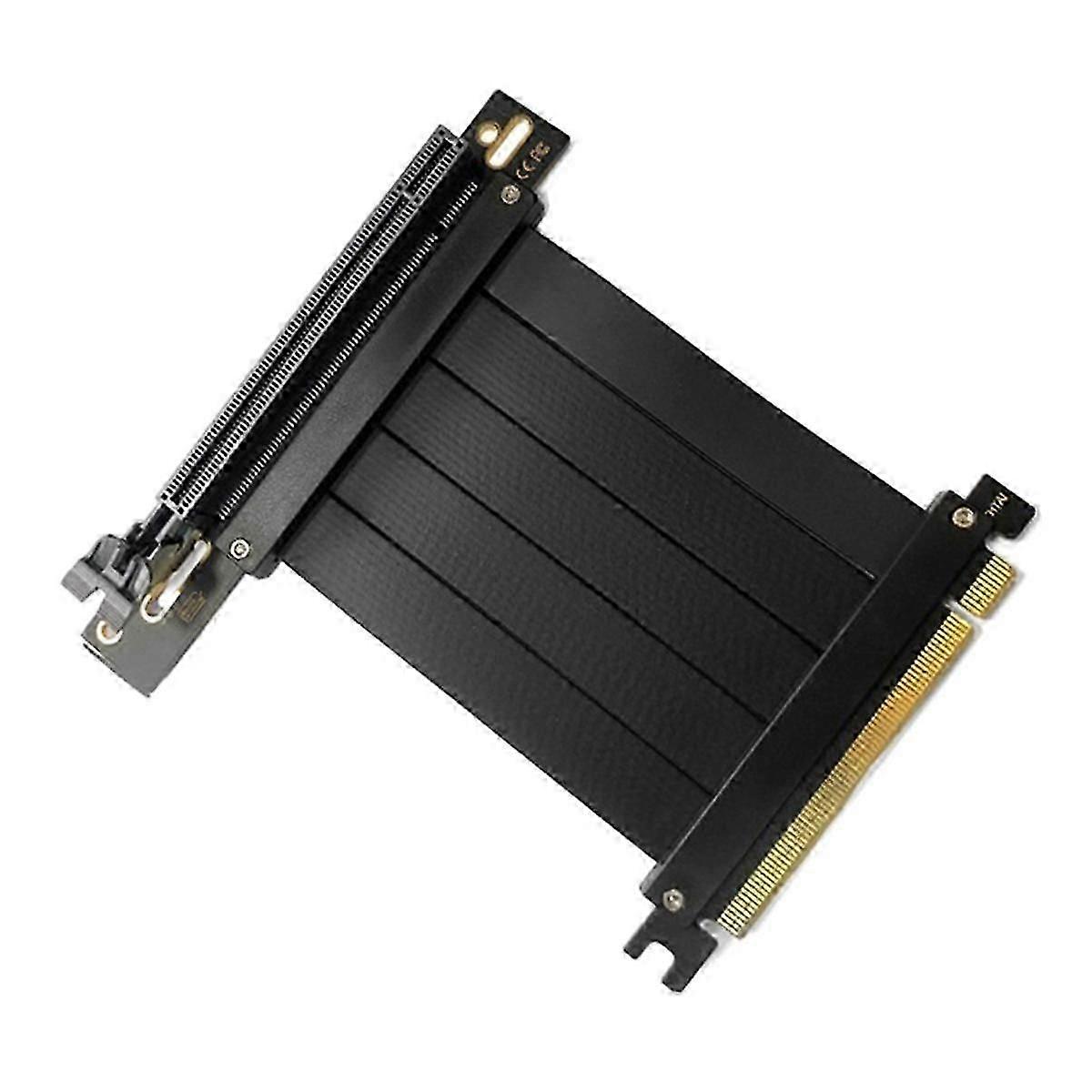 Full Speed PCI-E 4.0 16X Graphics Card Extension Cable Adapter Board Expansion Port 90 Degree 15CM