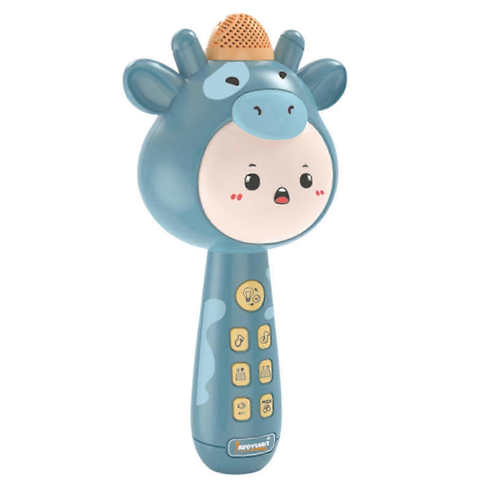 Portable Wireless Bluetooth Pause to Continue Change Sound for Kids-color: blue local music