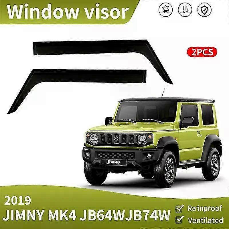 Applies to Suitable for Suzuki JIMMY JB64W-JB74W 2019-2023 Window Visor Vent Shades Ventvisor Wind Deflectors Visors Rain Guard Shades Visor
