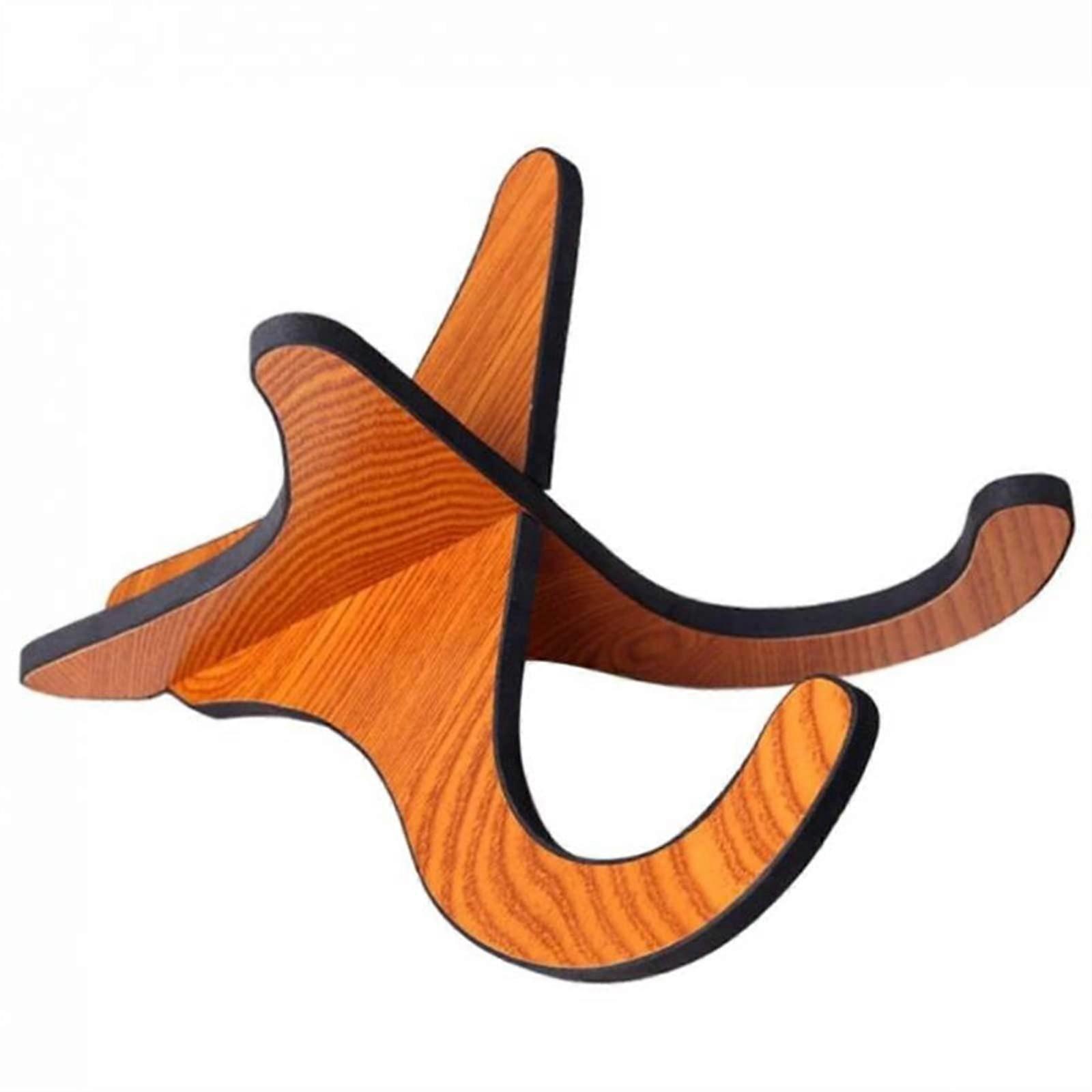 Violin Holder Stand Wooden Foldable Display Rack  Adjustable Vertical Accessory for All Sizes Violin