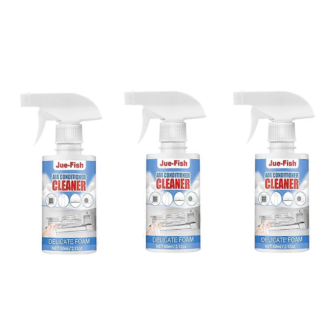 3Pcs 60Ml Air Foaming Cleaner Cleaning Spray Deodorizer Cleaner