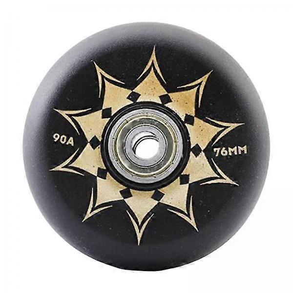 5x Black And Gold Inline Skate Wheels for Ultimate Skating Experience