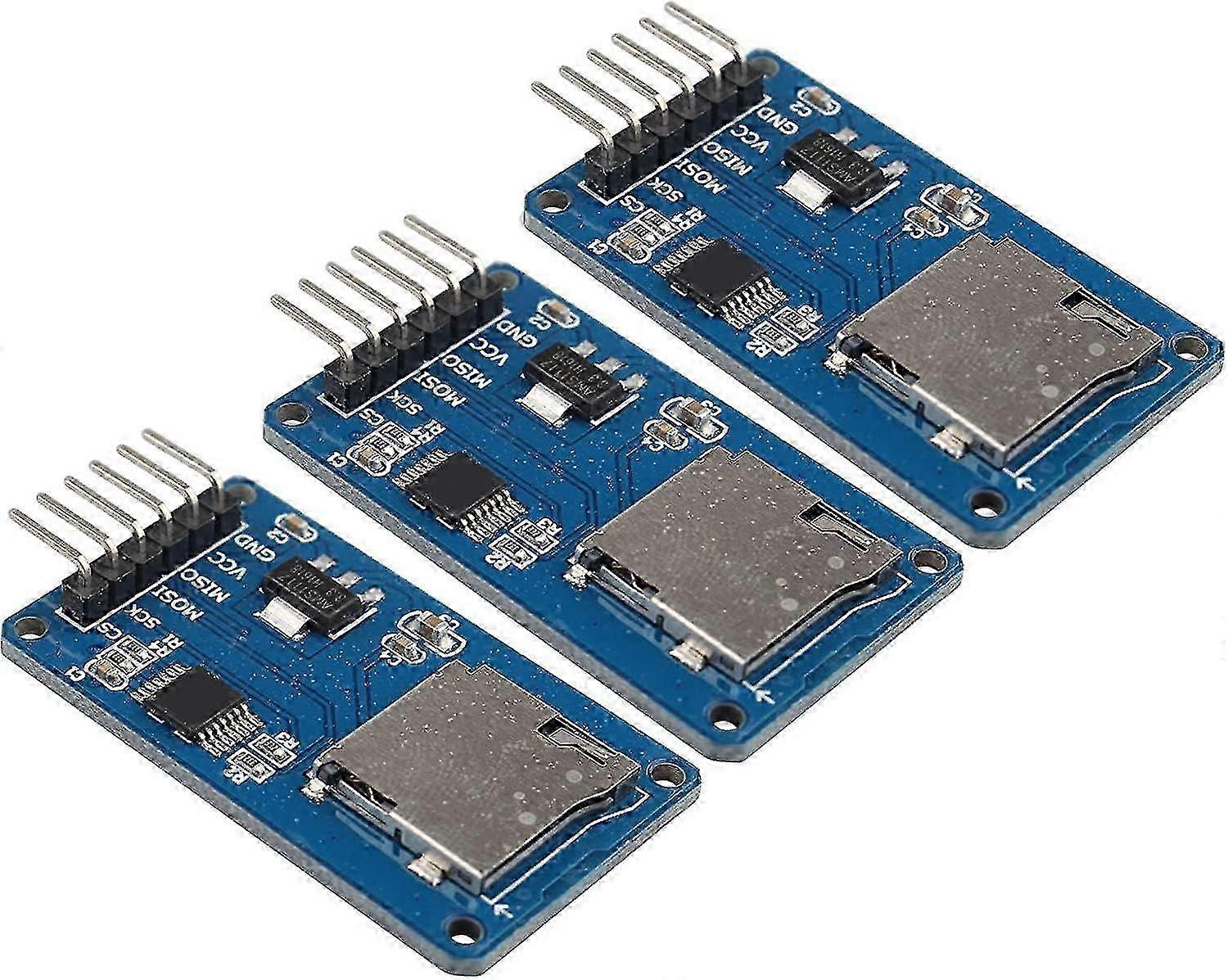 3 Pcs Spi Reader Micro Sd Memory Card Tf Memory Card Shield Module Read Write Data Compatible With Arduino Raspberry Pi SZRH