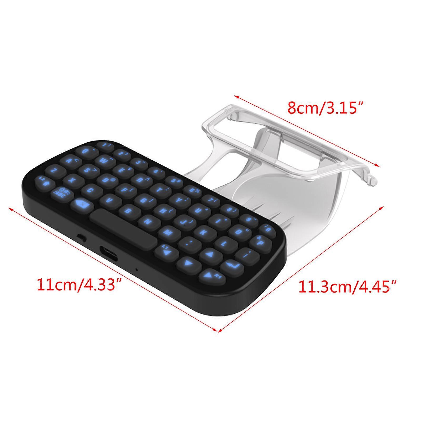 Handle Bluetooth-compatible Wireless Keyboard External Keyboard With Clip Handle Keyboard Chat Pad Multicolor