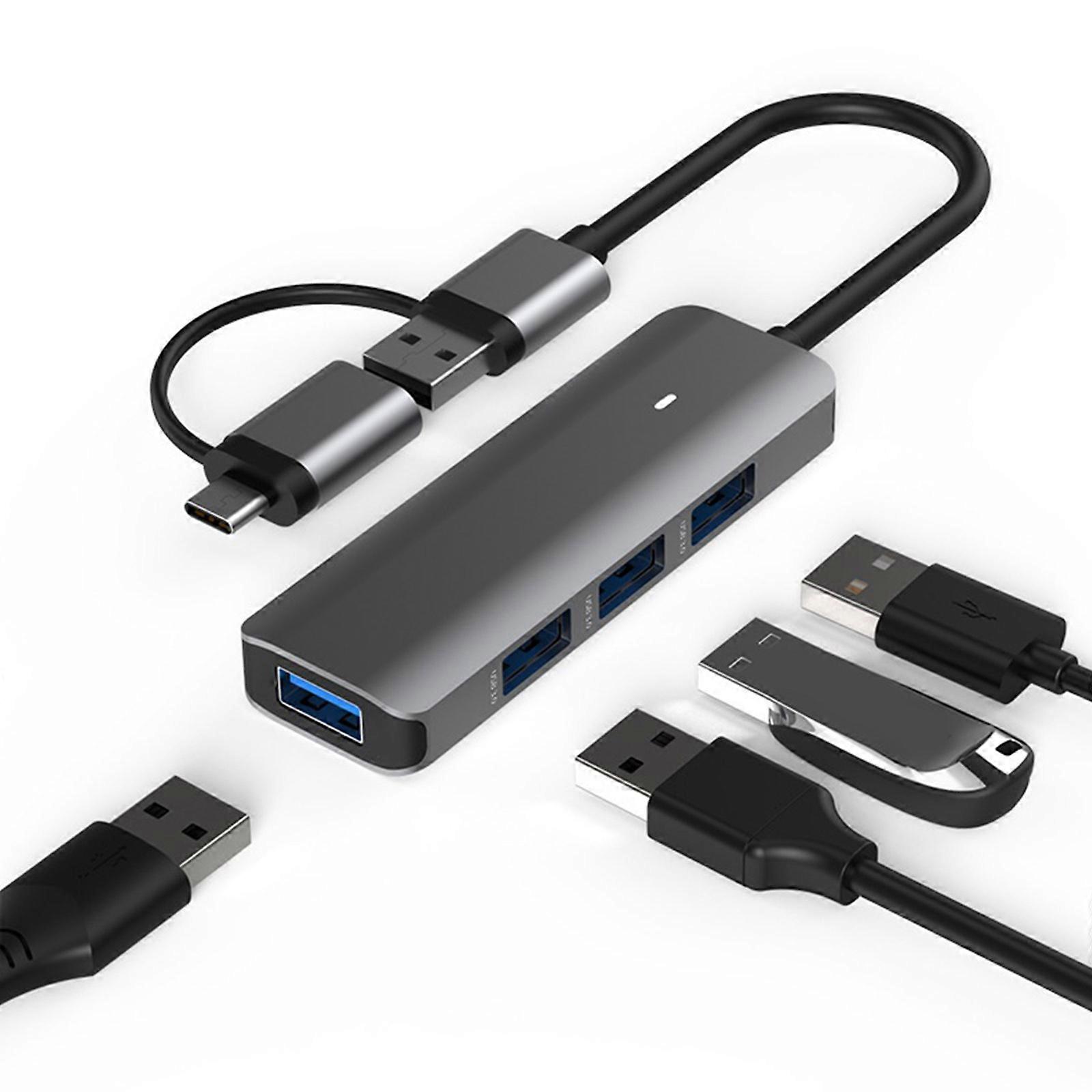 4/5-In-1 Hub USB3.0 Type-C 5Gbps Portable Hub Docking Station Sopport SD TF Reader USB-C for Laptop Keyboard Hard Drive