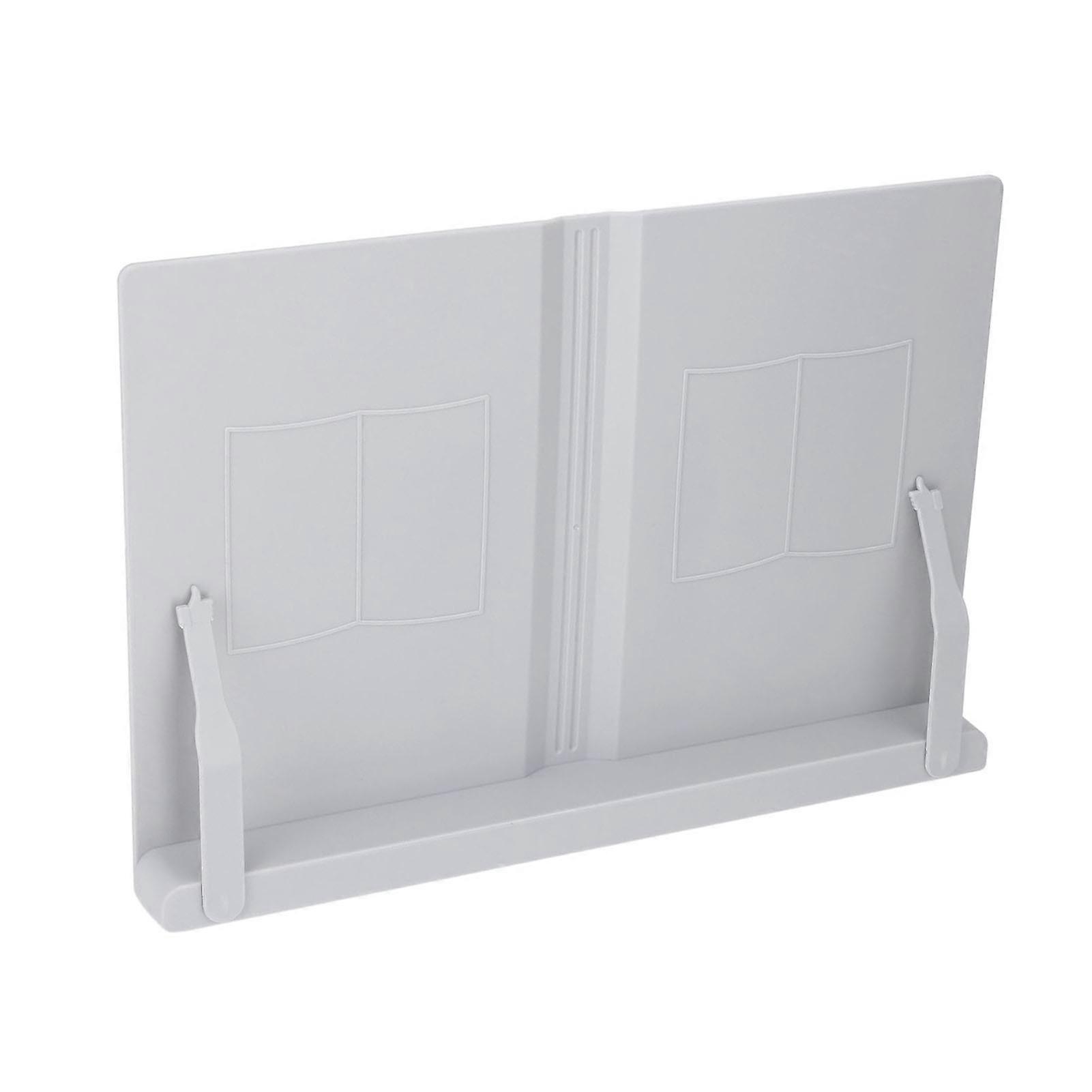 Desktop Reading Stand Multifunctional Ergonomic Desk Adjustable Book Holder ABS for Tablet Mobile Phone Notebook Grey