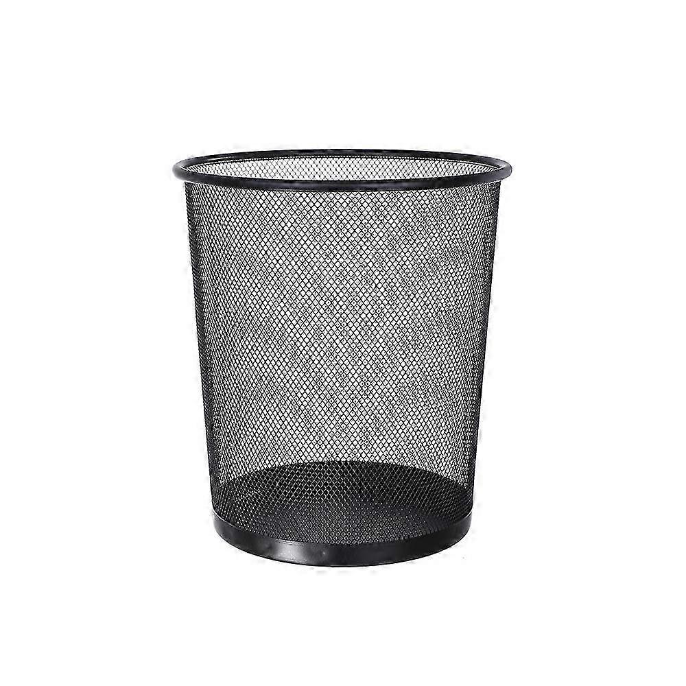 Round Metal Mesh Office Trash Bin for Efficient Waste Management