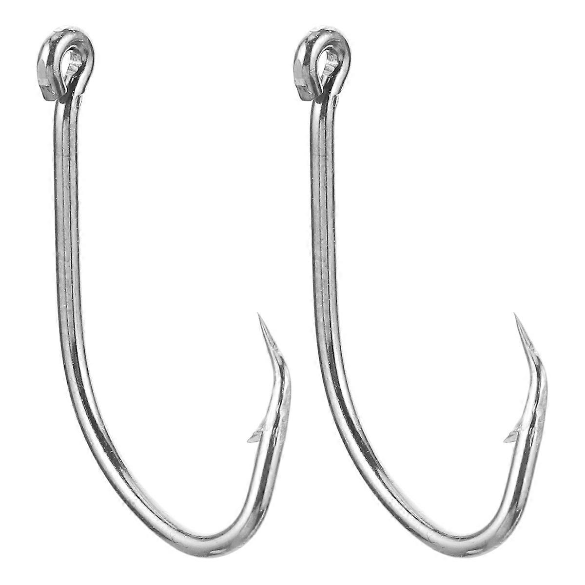 100pcs Carbon Steel Fishing Hooks with Offset Point Design, Extremely Barbed for Saltwater and Freshwater Fishing – Ideal for Bass, Catfish and More