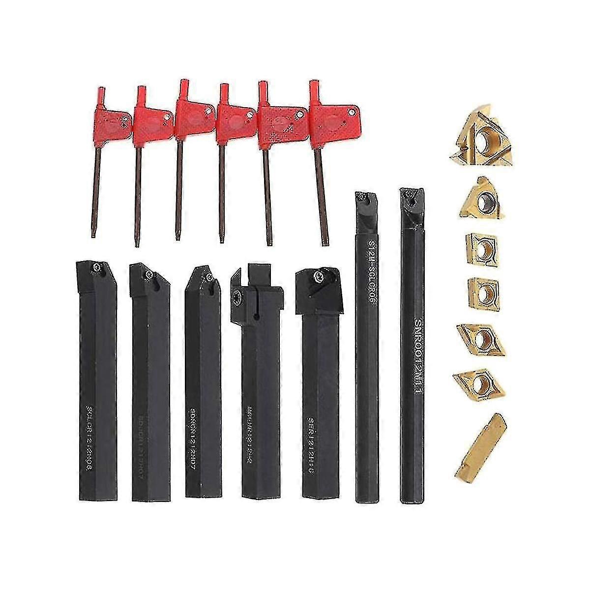 12mm Lathe Turning Tool Holder Boring Bar for Metalworking, Ideal for Various Industrial Applications