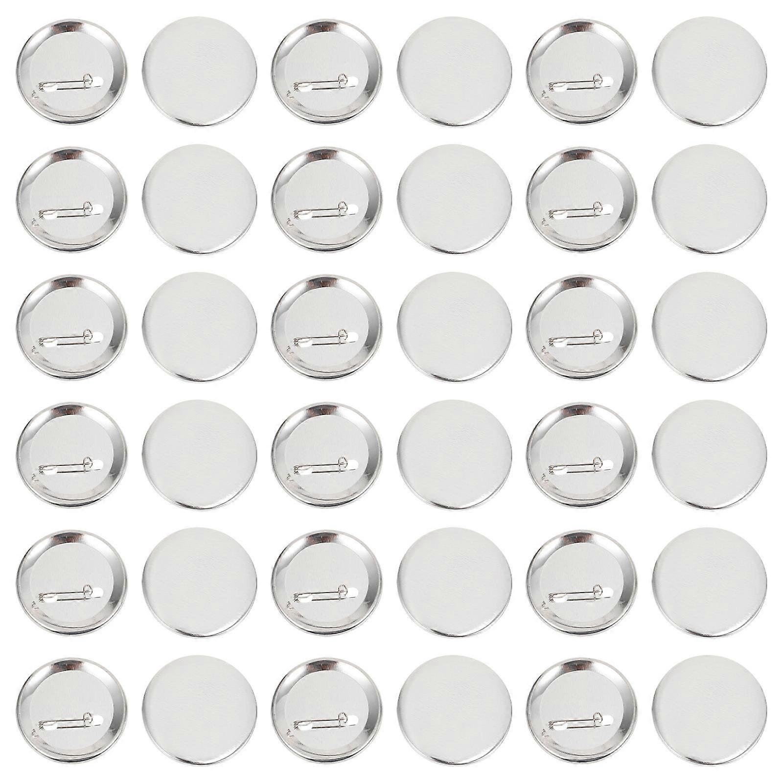 DIY Crafts Blank Button Badge Parts for Gifts Silver Color 58mm