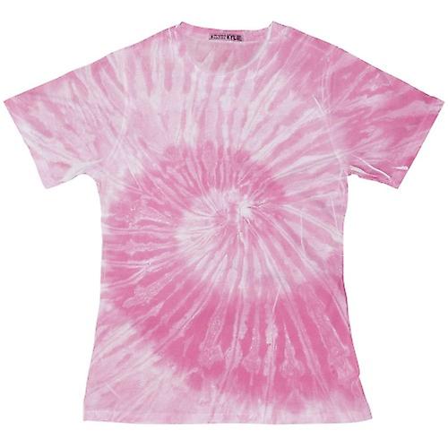 Colortone Womens/Ladies Short Sleeve Spider Tie Dye T-Shirt