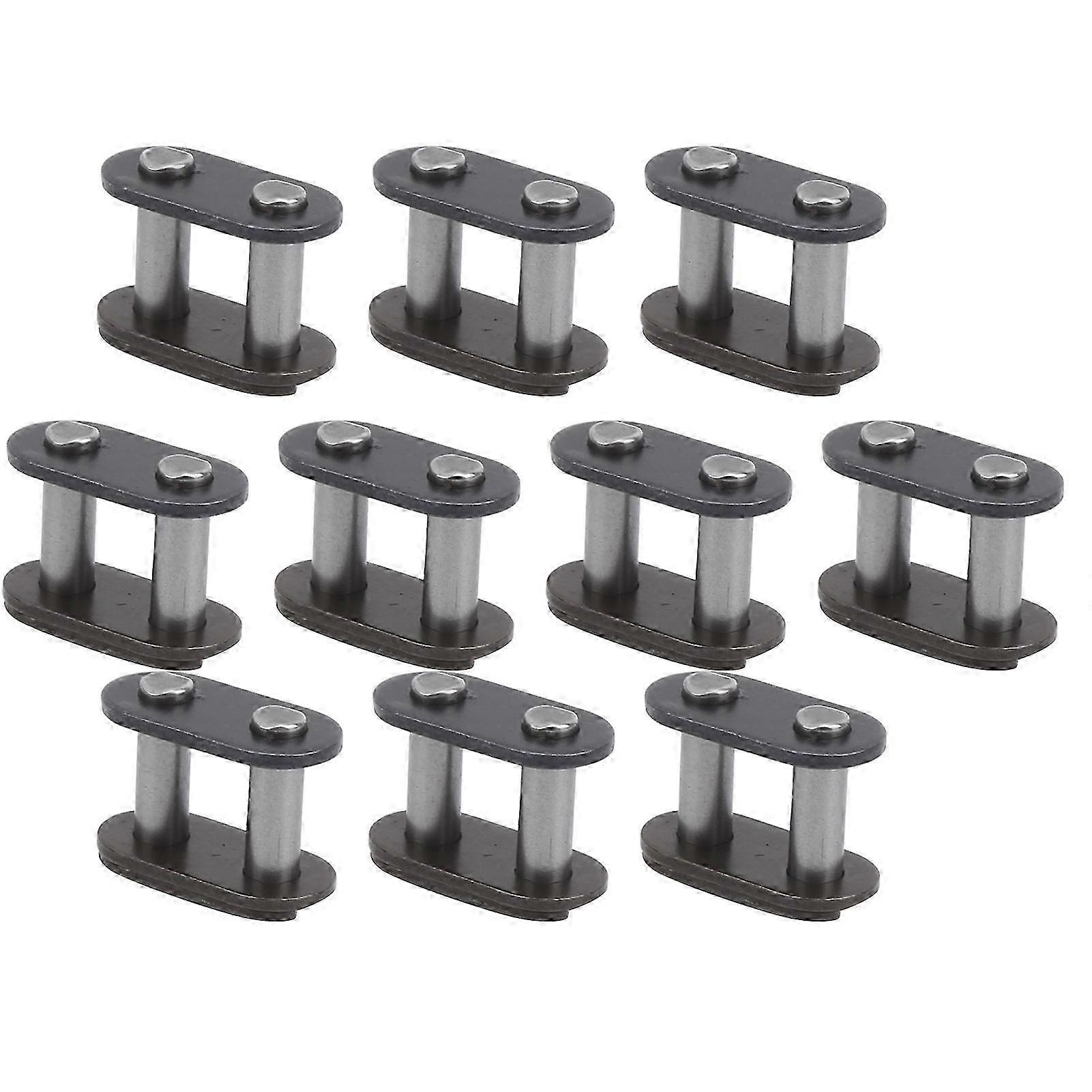 10-Pack Steel Chain Master Links, T8F Series - Durable and Lightweight for Quick Installation