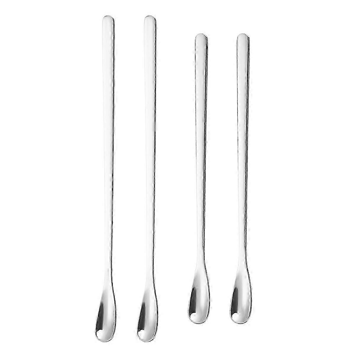 4 pezzi in acciaio inox Caffè Stir Sticks per Tè, Cocktail e altro ancora