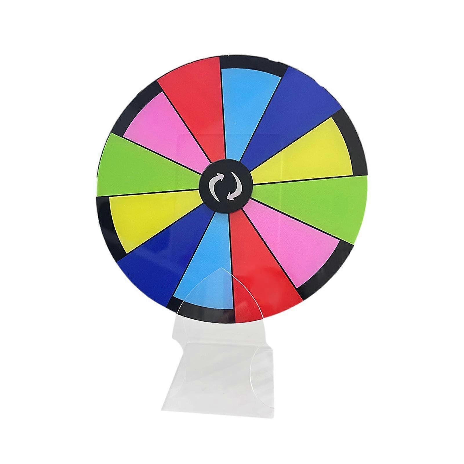 Tabletop Roulette Wheel 8 inch for Carnival Party Interactive Learning Game