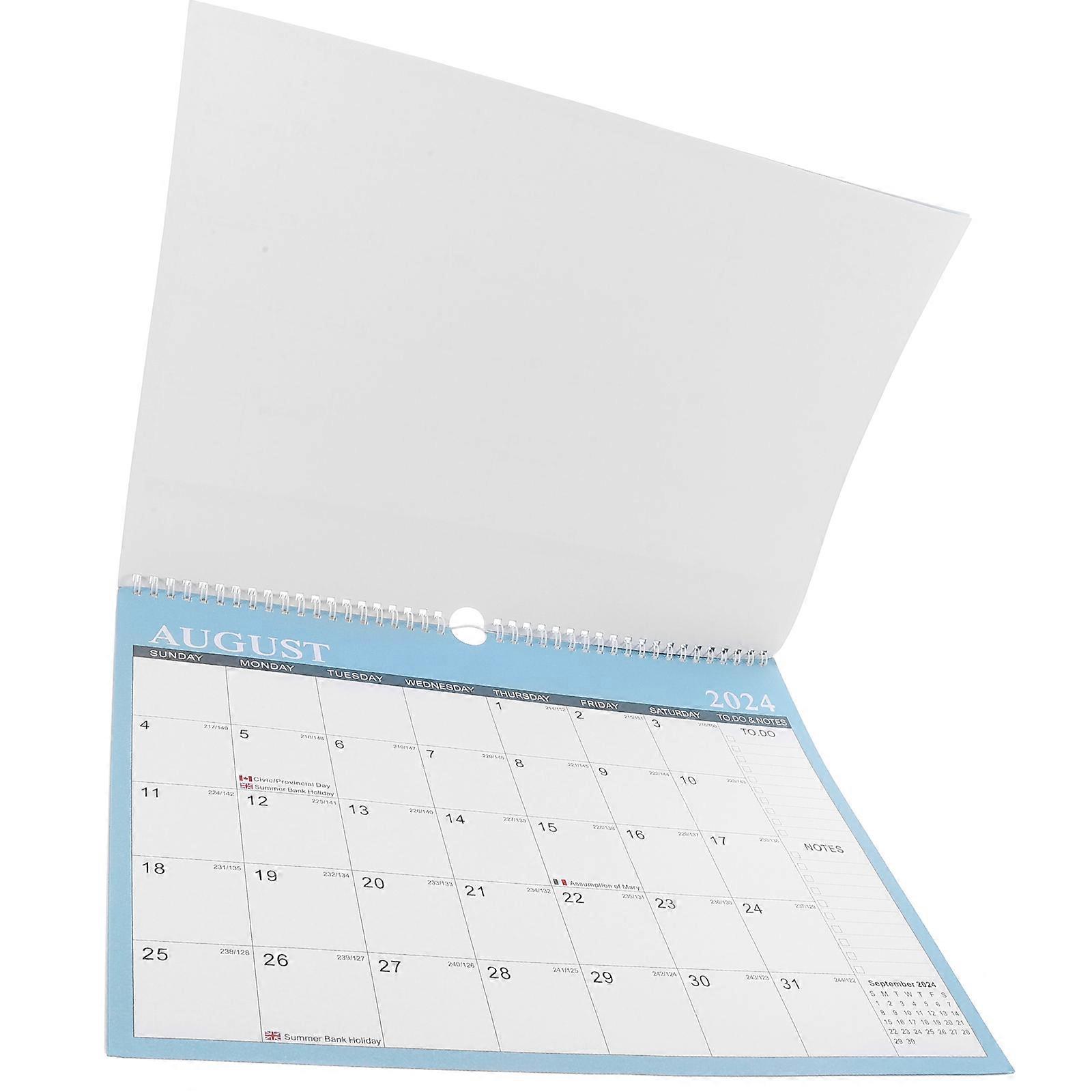 Portable Monthly Calendar, Wall-Hanging Design for Enhanced