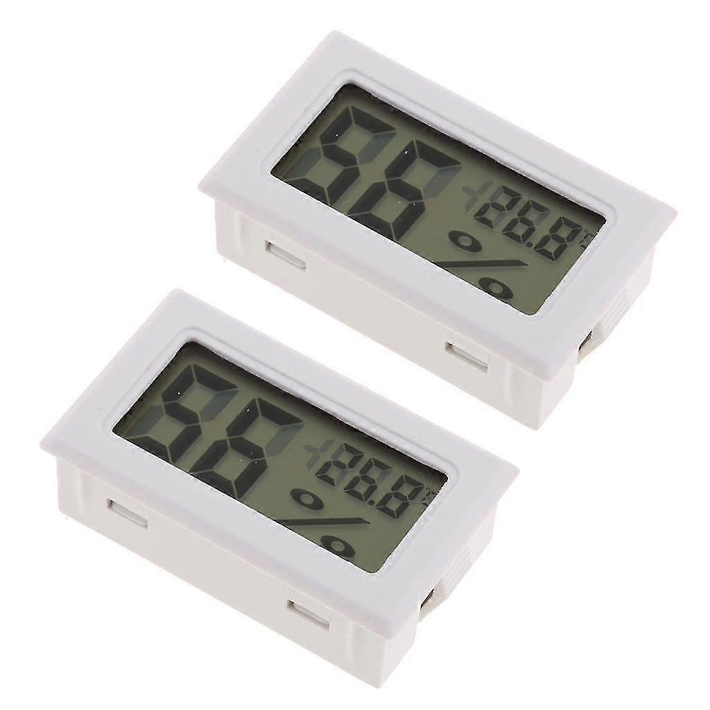 2PCS LCD Digital Thermometer Hygrometer Fridge Temperature Humidity Meter SZRH