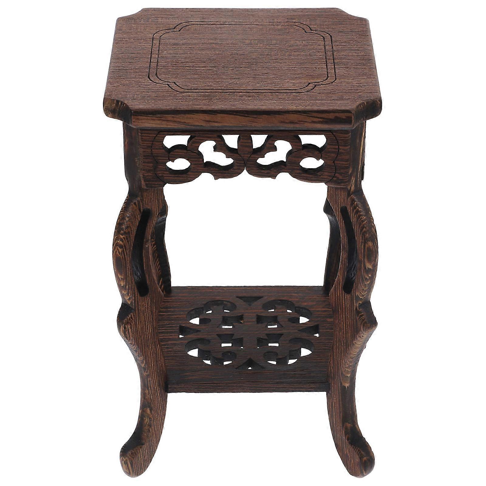 Antique Style Pot Display, Practical Balcony Stand for Small Statues and More