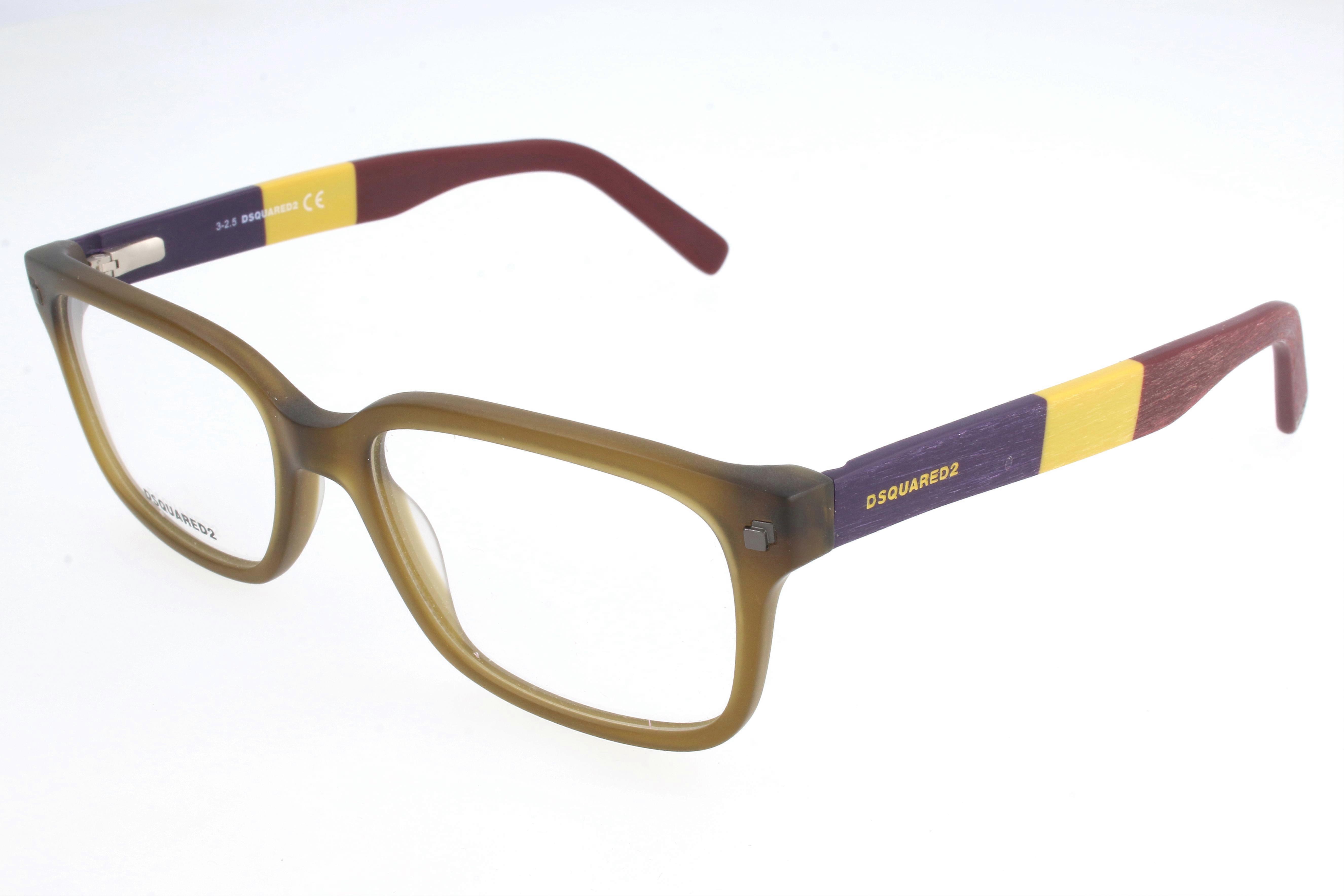 Eyewear Frames Dsquared2 DQ5216 046 MATTE LIGHT BROWN 54/17/145 UNISEX