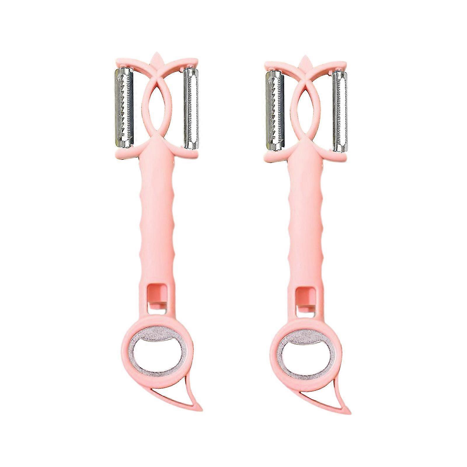 7-in-1 Multi-Function Bottle Opener Can Opener Party Wine Tool - Pink