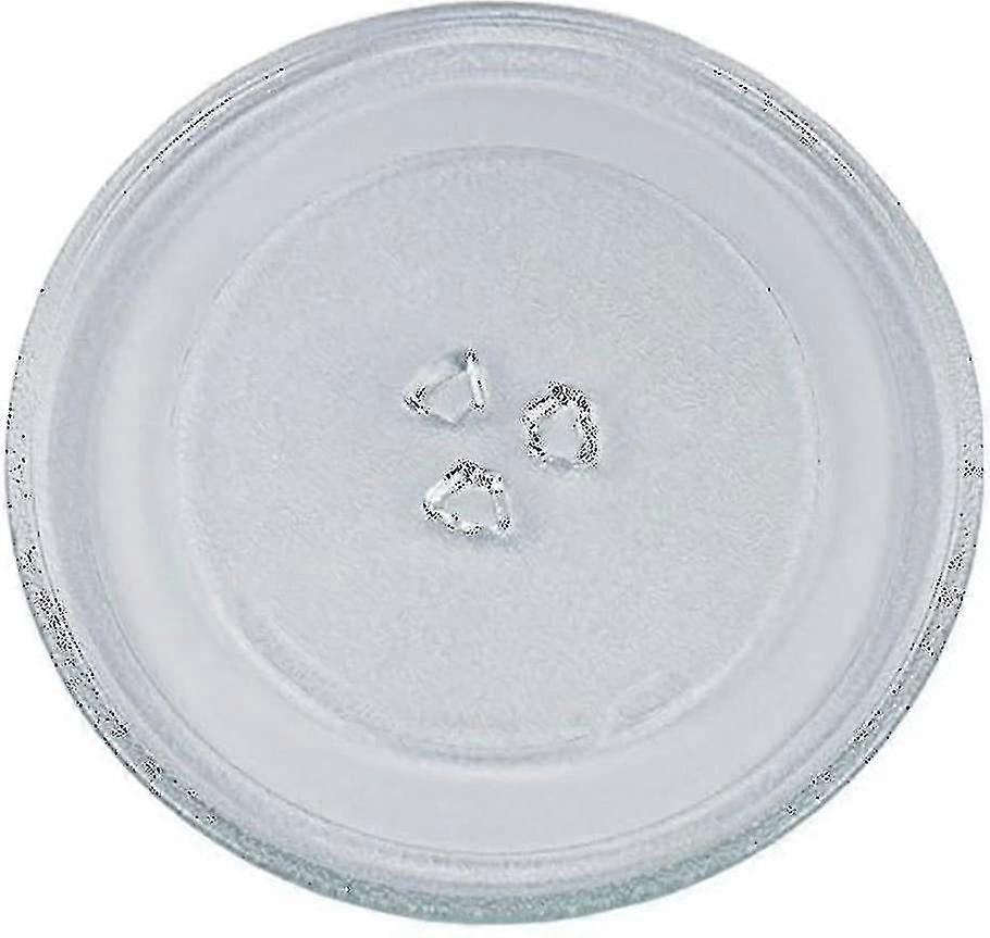Universal Microwave Turntable Glass Plate with 3 Support Pads, 24.5cm