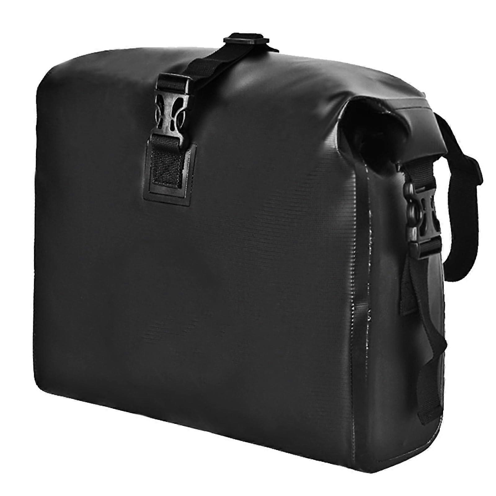 Scooter Handlebar With Large Capacity Storage Bag Black Front Compatible With Electric and Kick Scooters