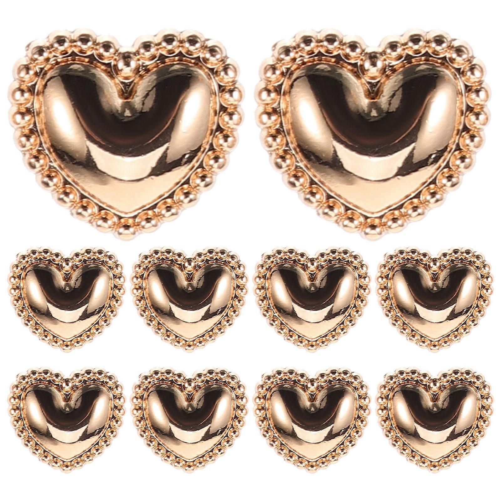 10pcs Metal Buttons DIY Sewing Buttons Clothing Buttons Retro Buttons for DIY