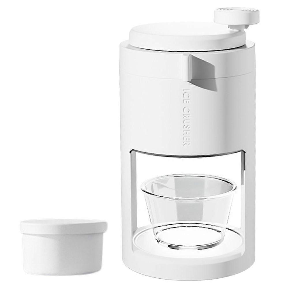 Household Small Ice Crusher Manual Maker PP Material Ice Shaving Tool 27X15.5X13.6CM 1Pack