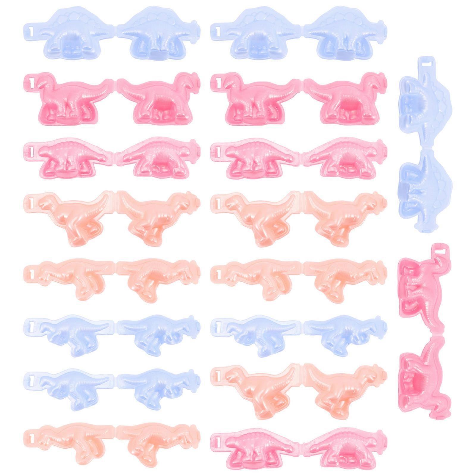18pcs Colorful Dinosaur Dough Molds for Clay Modeling – Non Stick, Safe for Classroom & Family Craft Activities, Assorted Colors