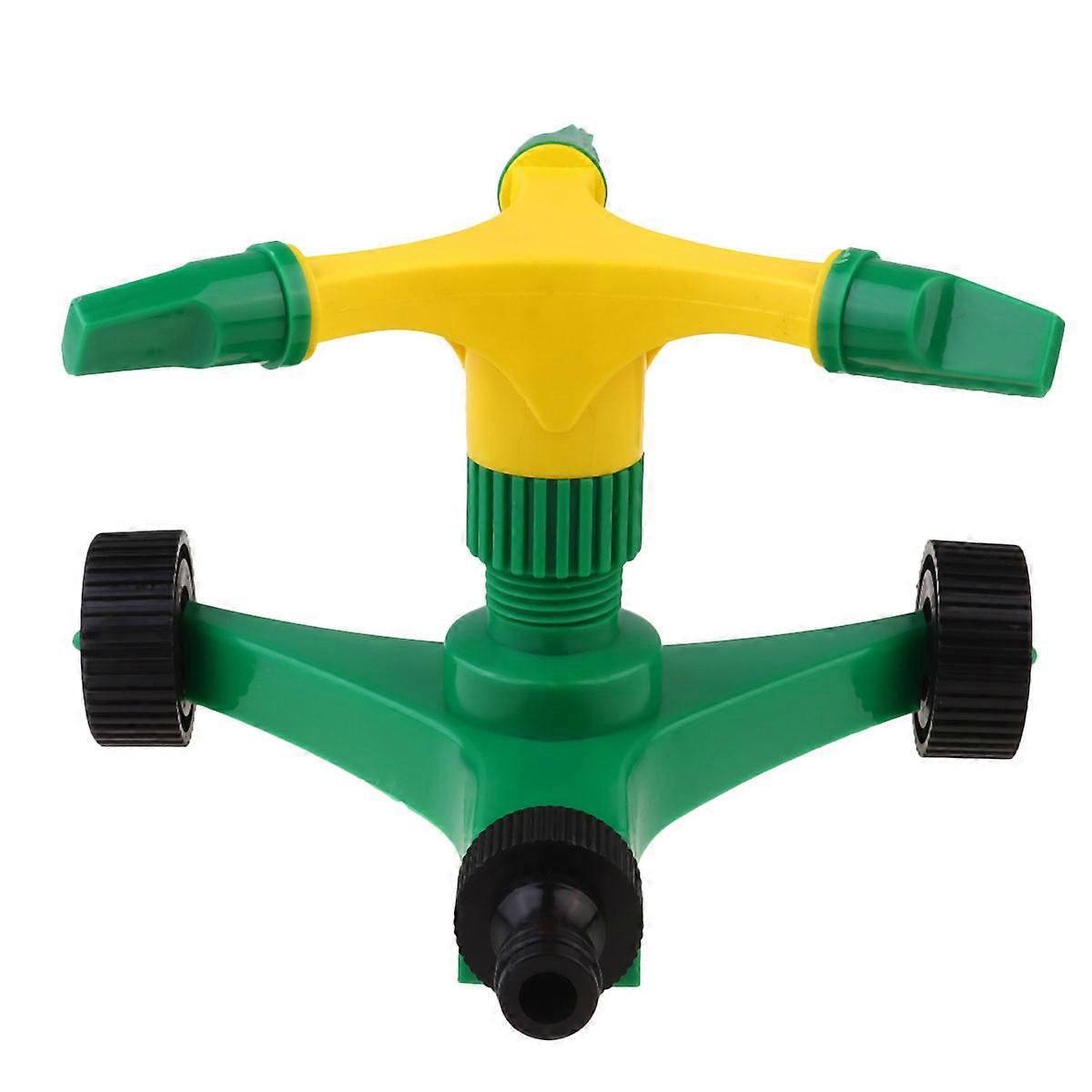 Watering Sprinkler Three Arm Rotary Sprinkler Horticultural Production Gardeners 360 Degree Coverage 1Pack