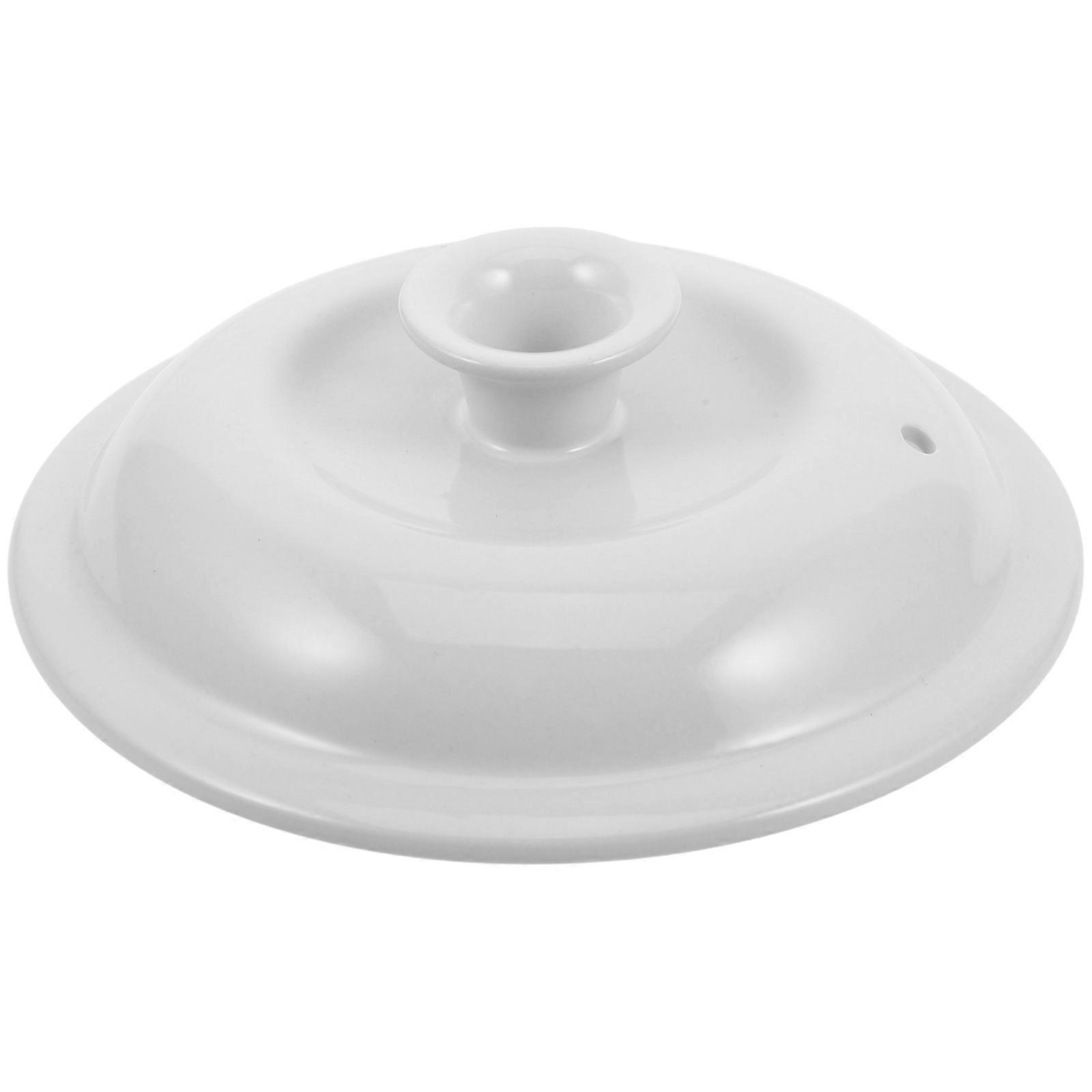 Slow Cooker Lid Ceramic Round Pot Covers for Cooking Pots High Temperature Resistance 1Set