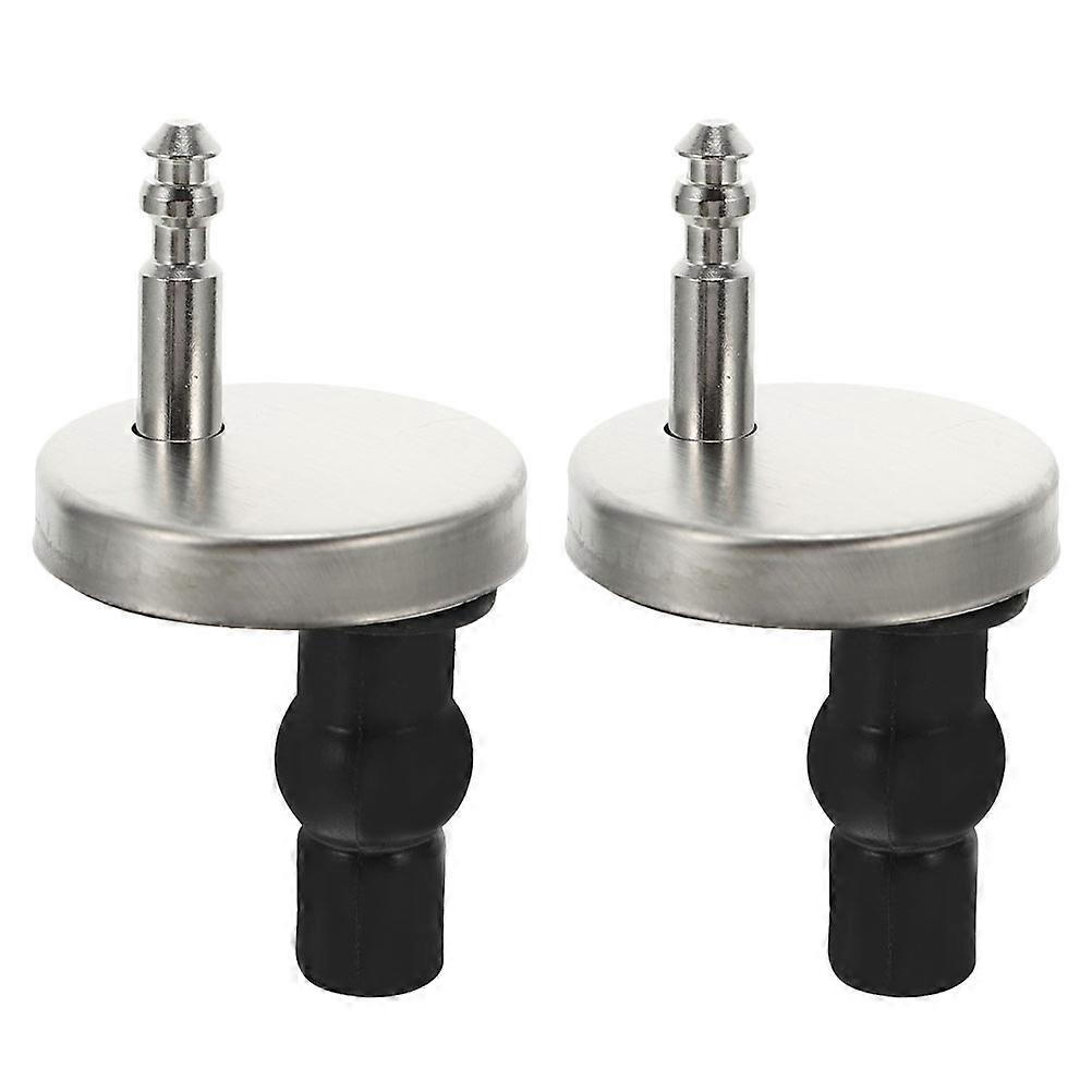 Stainless Steel Toilet Seat Fixings Kit with Smart Connectors, Durable Hinges & Bolts for Easy Installation – Universal Replacement for Various