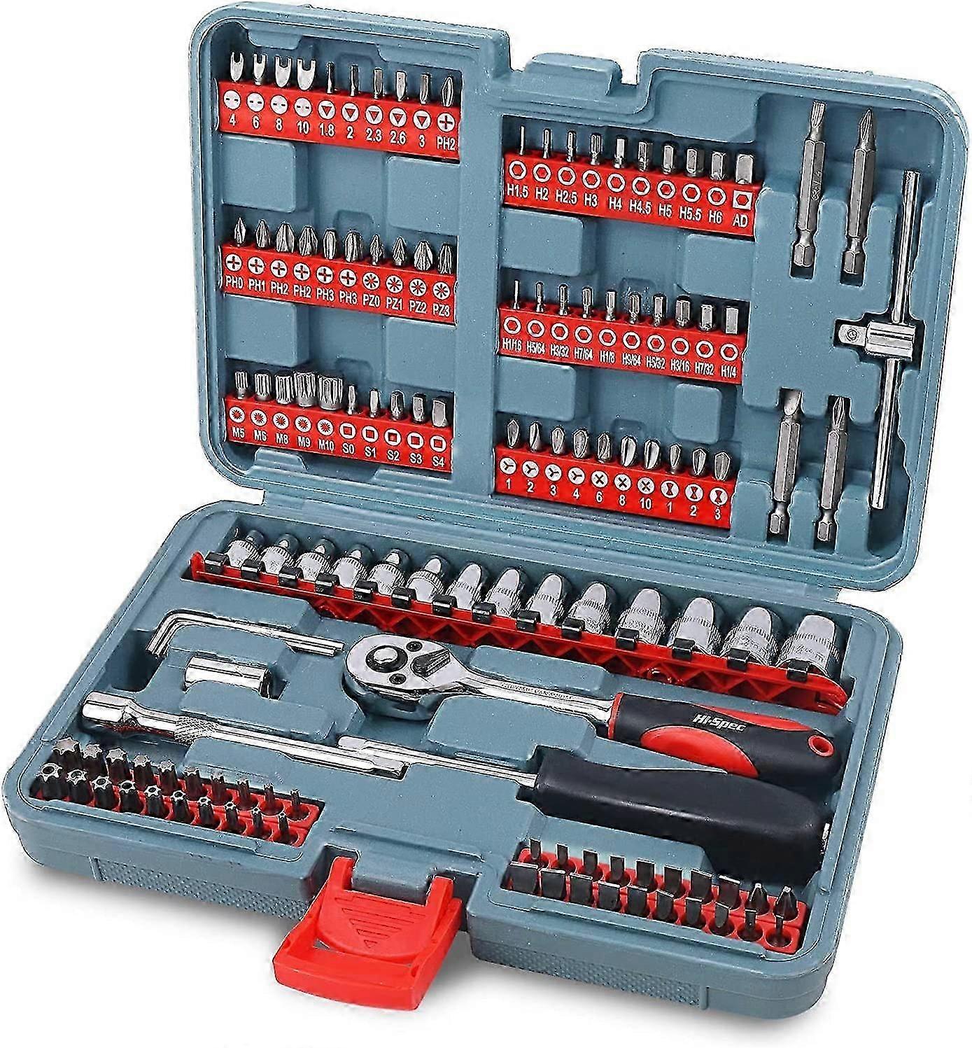 126pc Screwdriver,socket,handle Set Include14pcs Metric Socket Set