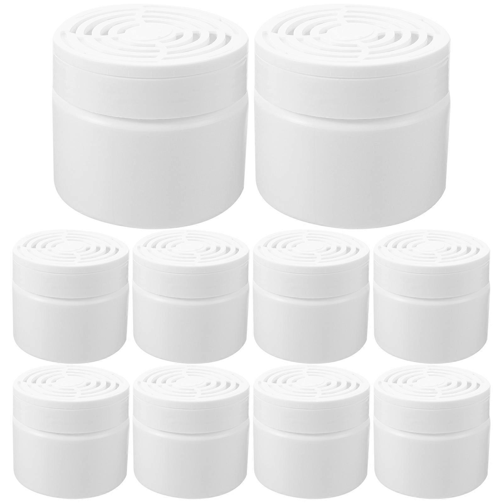 Empty Scent Bead Containers Fragrance Diffuser Box Bedroom Minimalist White Design 2.8X2.8X2.4in Air Freshener 10Pcs