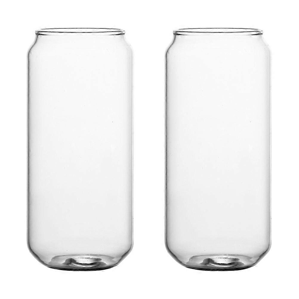 Can Shaped Glass Cups Multi-Functional Home Anniversaries 2Pcs
