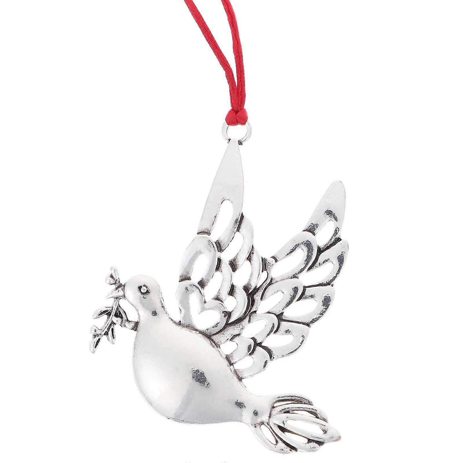 Decorations For Christmas Tree Christmas Metal Bird Ornament Families 2 75X1 97X0 12in 1Pack