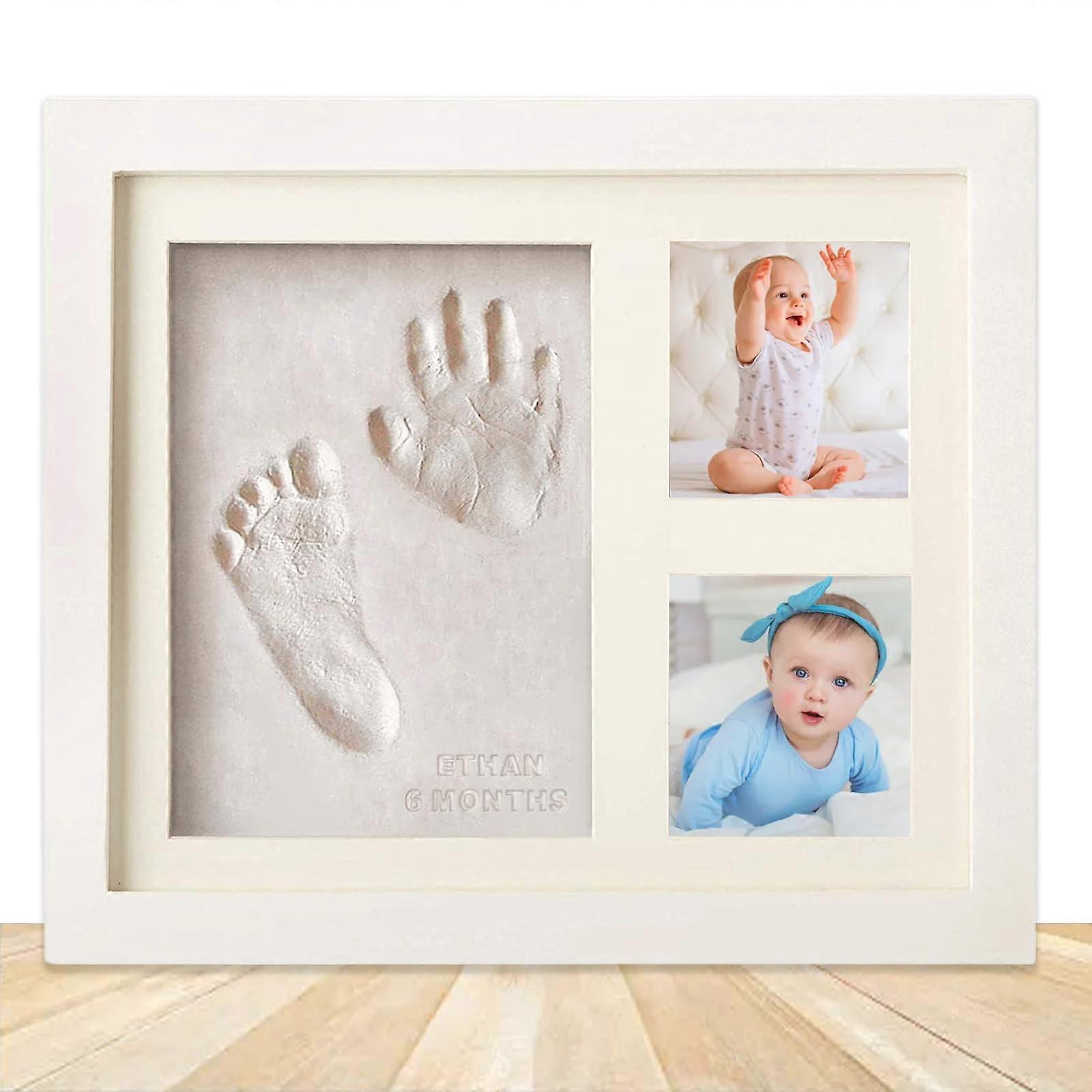Baby Handprint and Footprint Set, Plaster Cast Baby Hand and Foot for borns