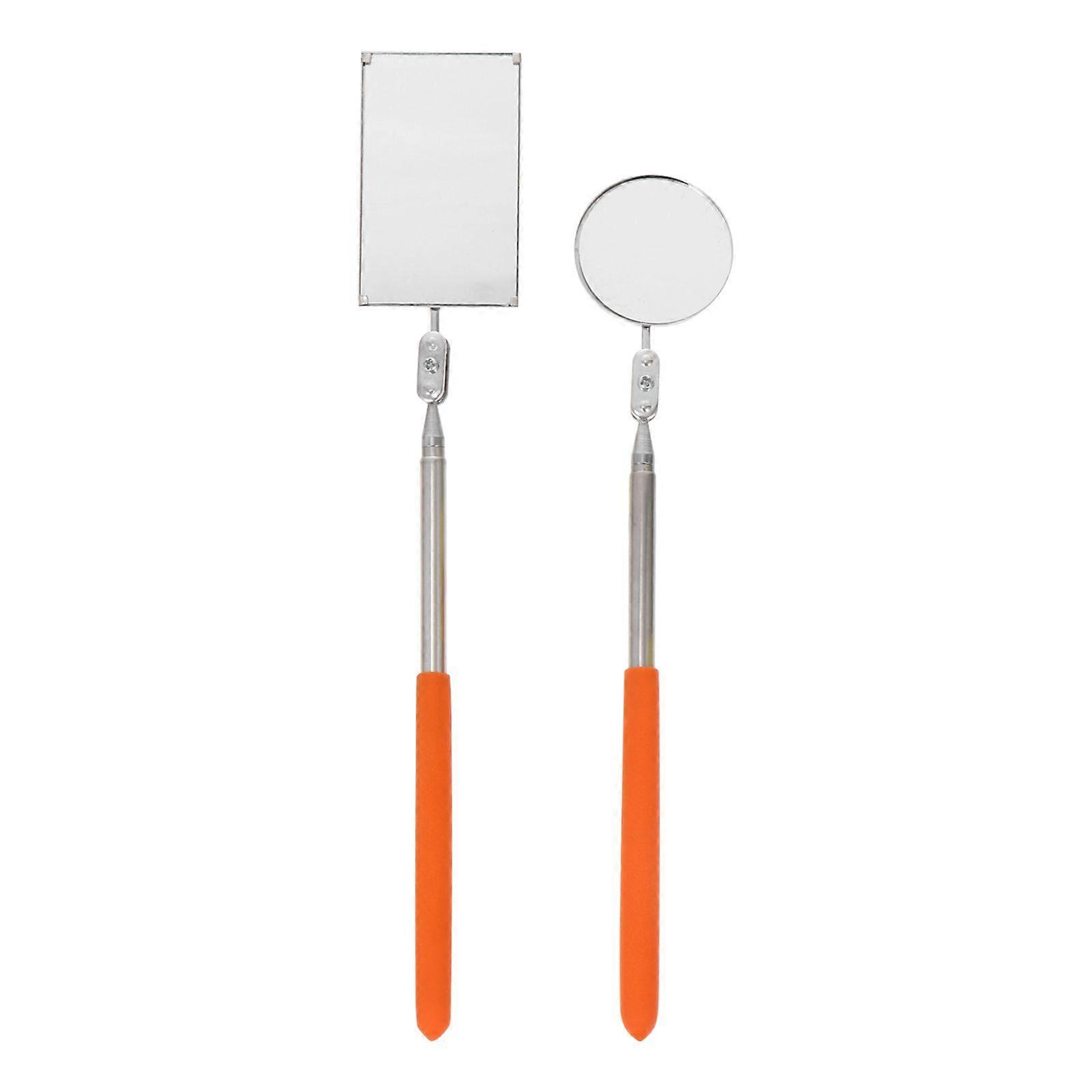 2pcs Car Telescoping Inspection Mirror for Extra Viewing Pickup Dead Angle