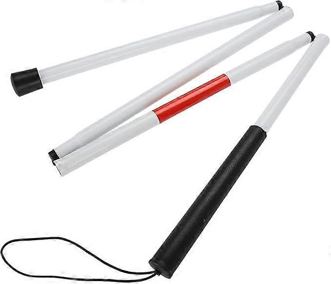 Foldable cane for the blind, long white cane, improve travel safety